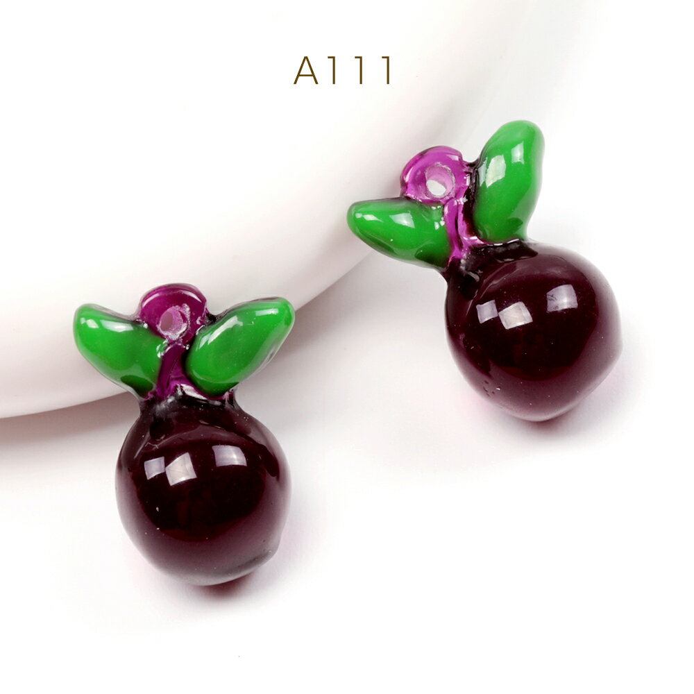 樹脂野菜チャーム ミニチュアフードチャーム 食品サンプルチャーム カブモチーフ 樹脂製 約12×16mm（6ヶ）