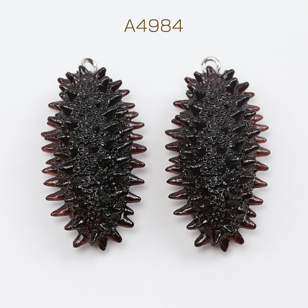 食品サンプル 食品サンプルキーホルダーチャーム 中華食材 ミニチュアフード なまこチャーム プラスチック製 カン付き 2.5×5cm（1ヶ）