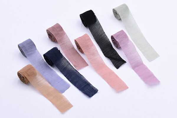 テンセルリボン8色 半透明 リボンタッセル 幅約14mm【10本入 1m/本】