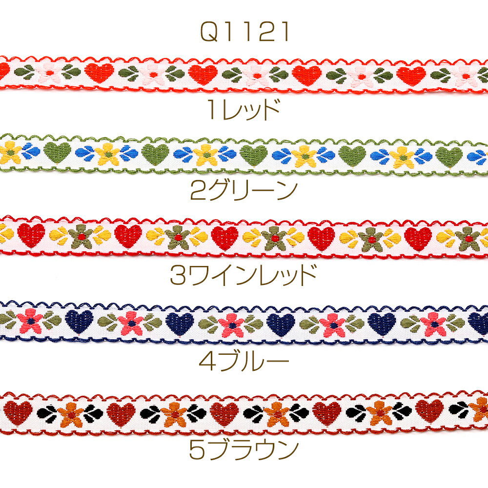 チロリアンテープ ポリエステルリボン テープリボン 服飾資材 ラッピングリボン 手作りヘアリボン 幅約1.5cm（5m）