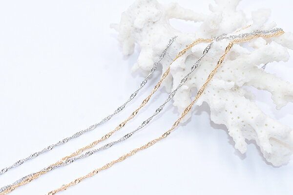 鉄製チェーン デザインチェーン カット ツイスト 2mm【2m】