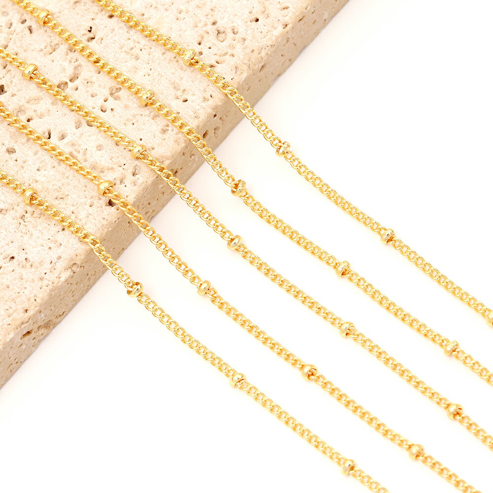 �᥿��������� ��󥰷��ӡ����������إ��������� �ͥå��쥹�������� ���������꡼�������� ��������ˤ��� Ƽ�� 18K������ɥ�å���Ĺ��1m��