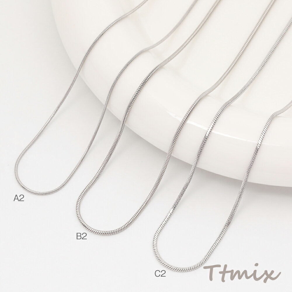 ステンレス製 ネックレスチェーン ゴールドカラー シルバーカラー