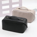 PUレザーバッグ コスメバッグ 化粧品収納バッグ 小物収納バッグ 11×11×23cm(1ヶ)