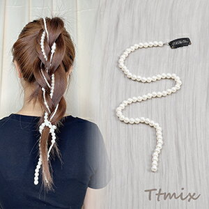 パールチェーン付きヘアコーム ヘアアクセサリー(1連)