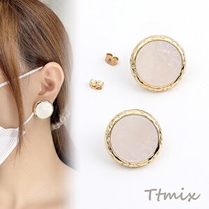 Rakuten - デザインピアス アクリル貼り ラウンド 25mm（2ヶ）