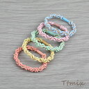 ヘアゴム ヘアアクセサリー 5.5cm カラーミックス(5個セット)