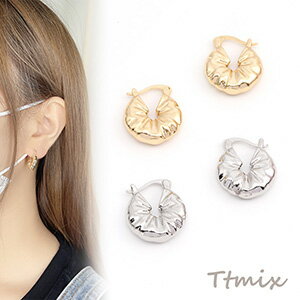 高品質デザインピアス ドーナツのピアス 15×18mm（1ペア）