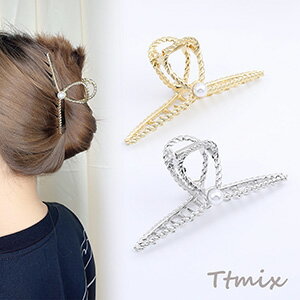 バンスクリップ メタルヘアクリップ 4.5×11cm（1ヶ）