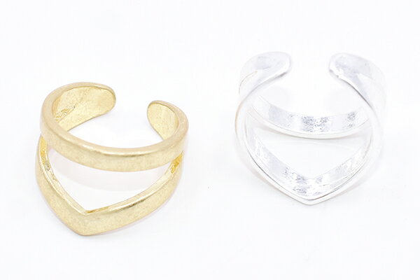 デザインリング 指輪 幅約14mm【2ヶ】