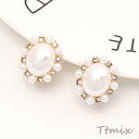 クリップ式イヤリング オーバル 15.5×18mm(1ペア)