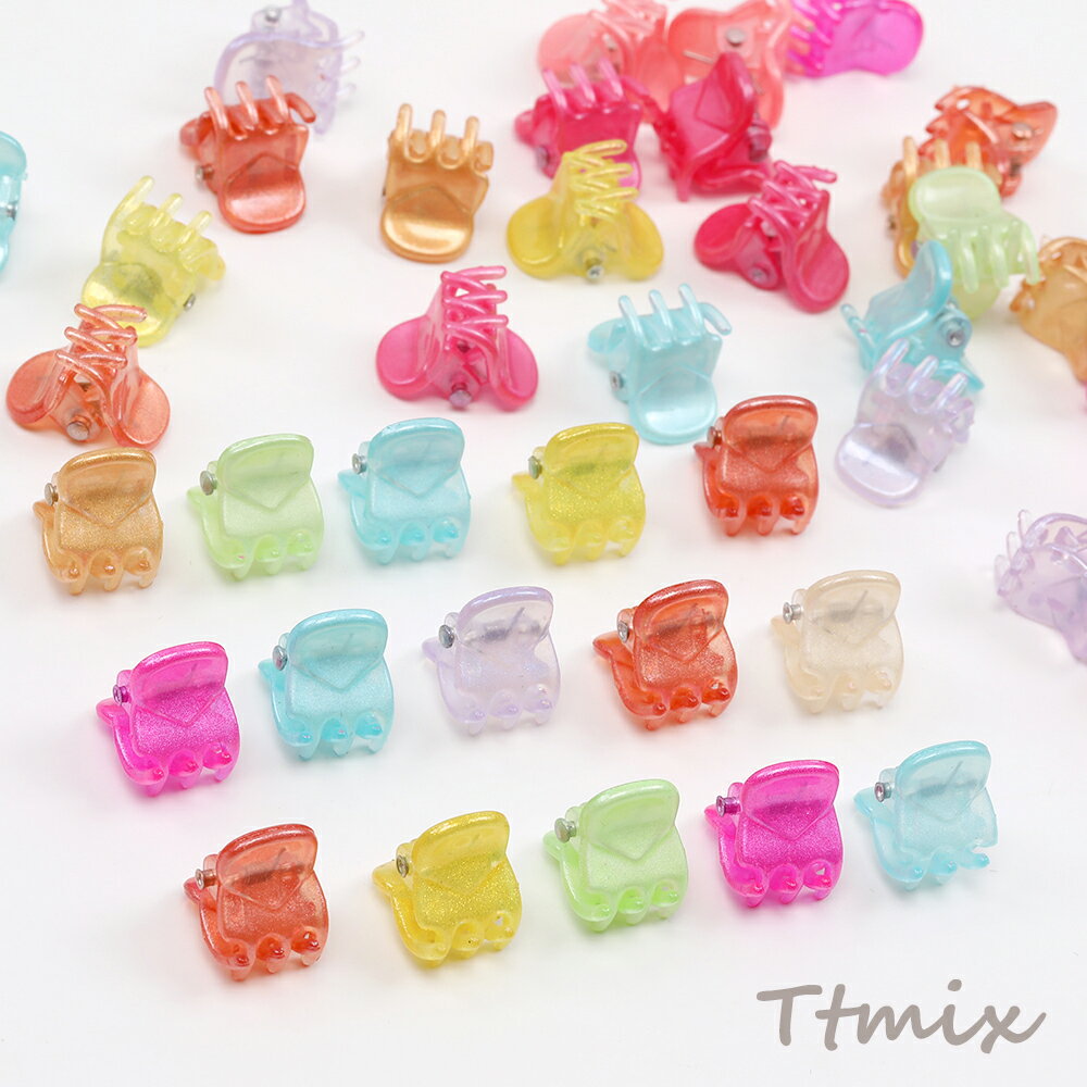 MINIバンスクリップ 11×16mm ミックスカラー（10ヶ）