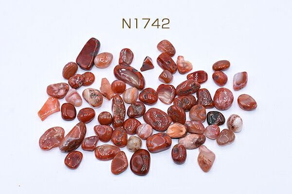 レッドアゲートさざれ石 天然石さざれ石 穴なし【50g】