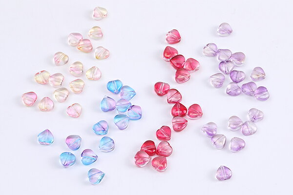 チェコビーズ チェコガラスビーズ ハート型 6mm（30ヶ）