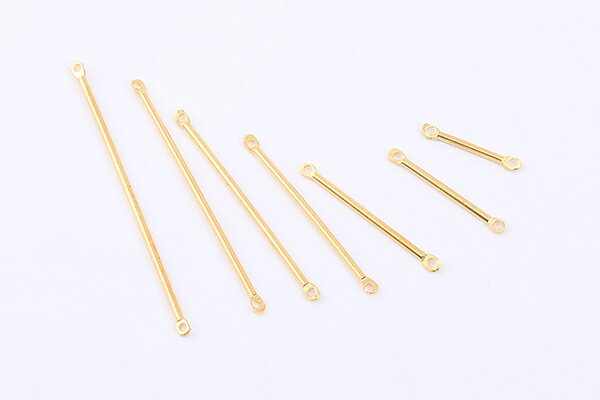 コネクターパーツ メタルスティック 2カン 7サイズ ゴールド