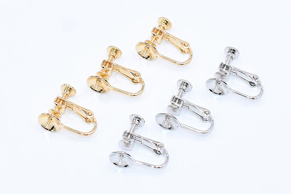 イヤリング金具 芯立おわん型 8mm【2ヶ】