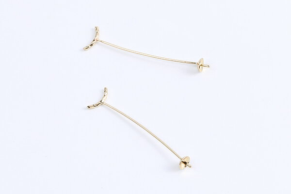 芯立てパーツ 芯立てさくらんぼパーツ 36mm ゴールド（6ヶ）