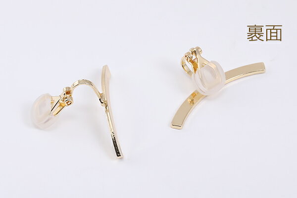 イヤーカフ シリコンカバー付き 3×32mm ゴールド（2ヶ）