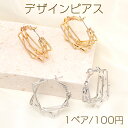 デザインピアス フープピアス スク