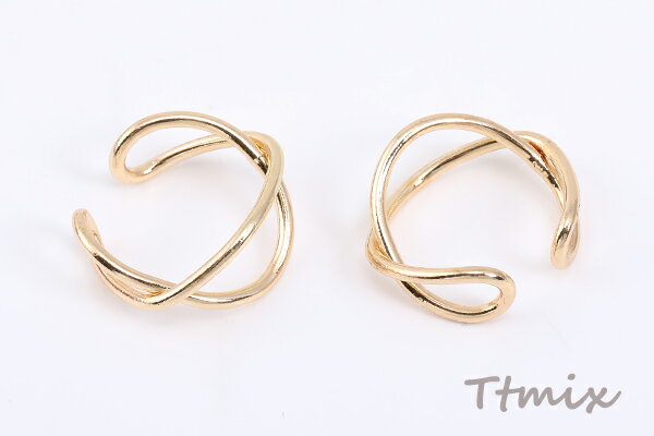 イヤーカフ ツイスト 15×16mm 片耳用【1ヶ】