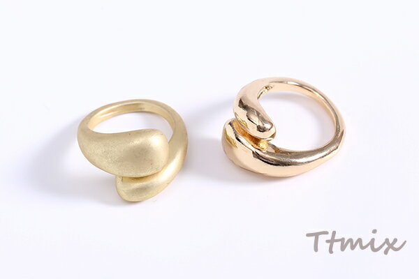 ファッションリング 指輪 デザインリングNo.7 幅約14mm【2ヶ】