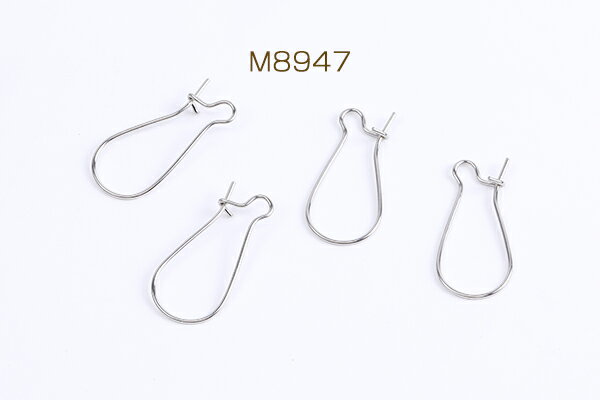 ステンレス製 キドニーワイヤーピアス 11×24mm（40ヶ）