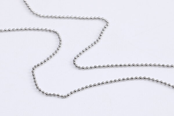 ステンレス製 ボールチェーン 幅約1.2mm（1m）