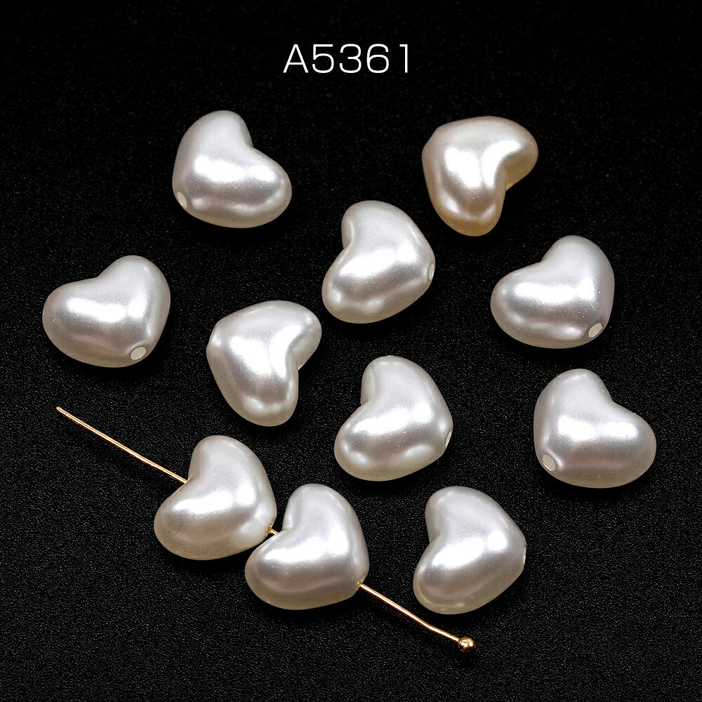 バロック調パールビーズ アクリル製 ハート型 ...の紹介画像2