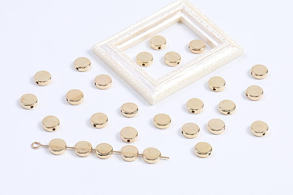 CCBビーズ コイン型 7mm（50ヶ）