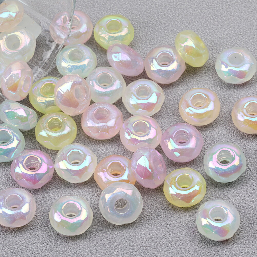 アクリルビーズ ソロバン メッキ加工 ミックス...の紹介画像3