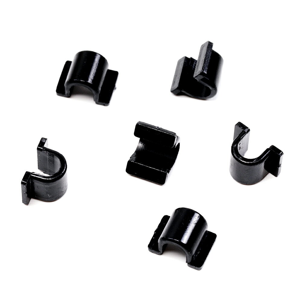 ヘアゴムパーツ プラスチック U字型 ボタン足 接続パーツ デコパーツ 貼り付けパーツ 約9×12mm（約100ヶ）