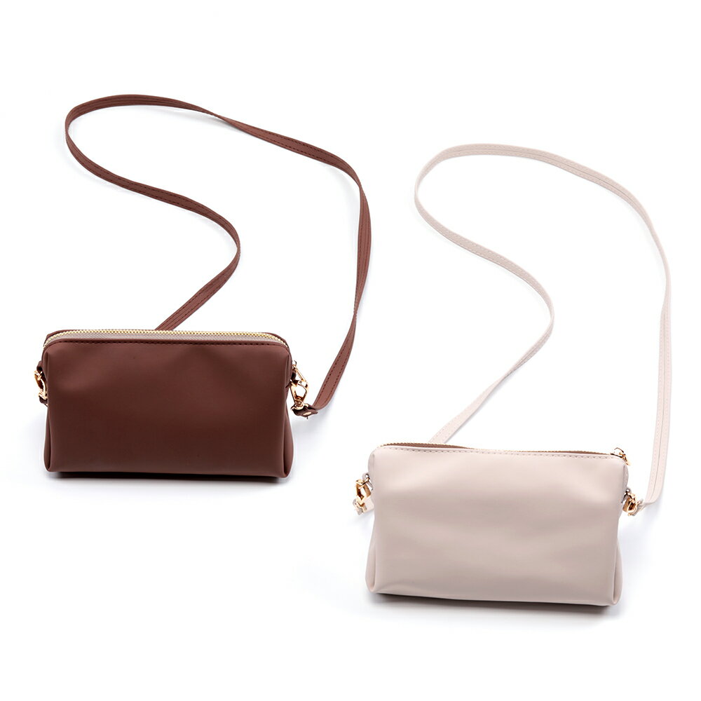 スマホショルダー 横型 PUレザー 高級感 スマホポーチ ショルダーバッグ 約3×10×16cm（1ヶ）