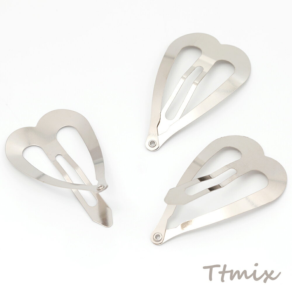 ヘアピン パッチンピン ハート ヘアアクセサリー 鉄製 約2.8×4.7cm（20ヶ）