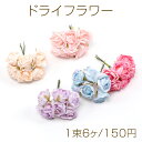 ドライフラワー ローズ 花束 造花 飾り 手作り(1束6個)
