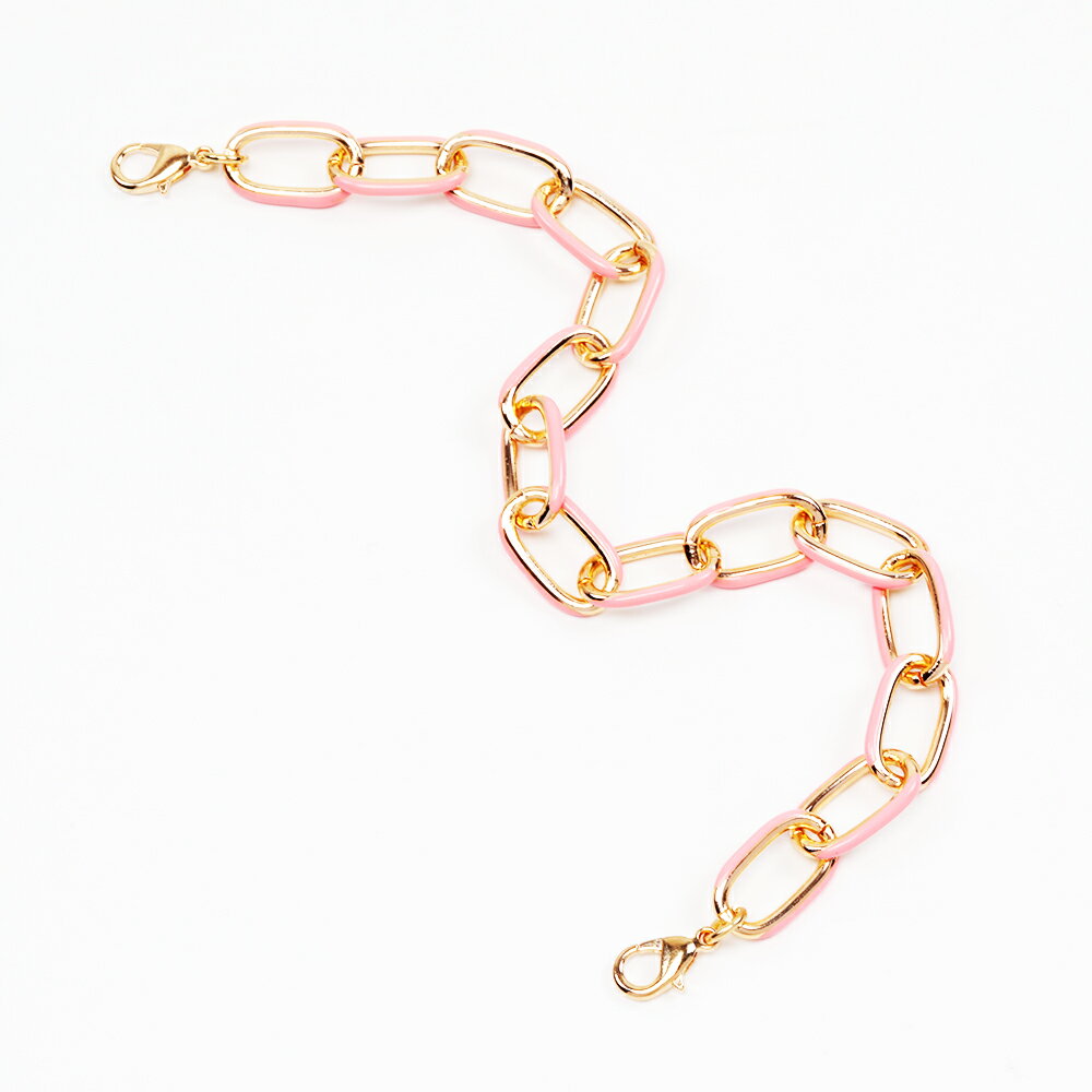 チェーンストラップ カラー付きチェーン 携帯ストラップ スマホチェーン キーホルダー 長さ約27cm（1ヶ）