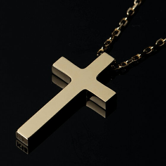 18金 ネックレス メンズ 十字架 クロス ゴールド 18k K18 お守り ペンダント L-cross シンプル メンズネックレス ジュエリー アクセサリー ブランド 30代 40代 45 50cm 男性 人気 おしゃれ 誕生日 ギフト プレゼント 男女兼用 幸運 開運