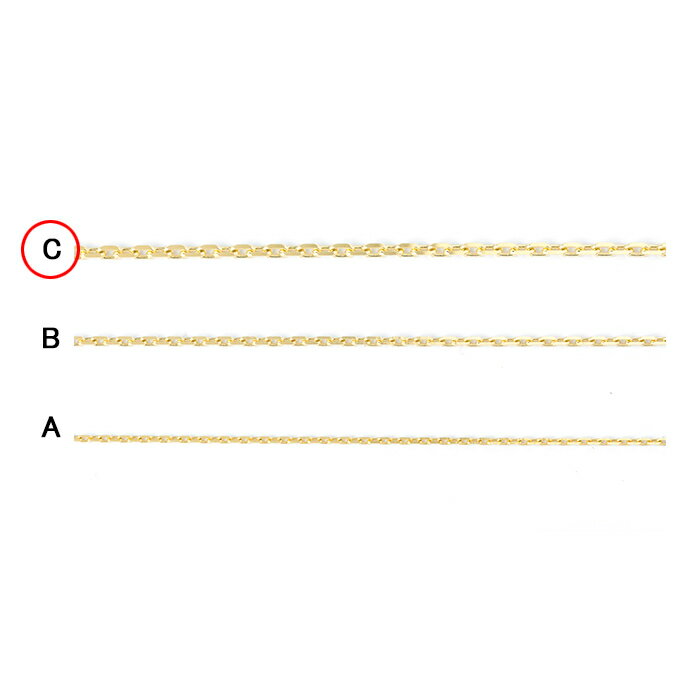 K18 チェーンをC幅1.9mmへ変更オプション【フルダイヤクロスフリー(nc38)同時購入限定】 ジュエリー プッシュギフト