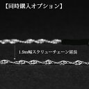 Pt850 幅1.9mmスクリューチェーンを1cm延長オプション 商品同時購入限定 追加 ジュエリー プッシュギフト