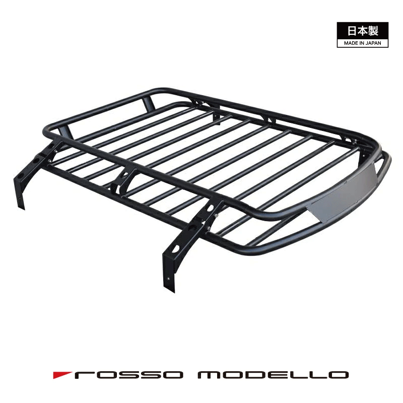 ロッソモデロ IKUSA アルミルーフラックジムニー JB64W シエラ JB74W 専用タイプ　ロング ルーフキャリア　ブラックアウトドア　ターフ　積載 令和7年10月まで