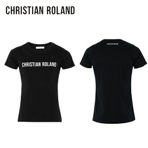 【公式】クリスチャンローランド CHRISTIAN ROLAND T-SHIRTS (LOGO/BK) ロゴT Tシャツ 綿100%【送料無料】