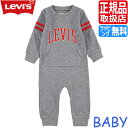 ロンパース（ベビー用） リーバイス Levi's COLLEGIATE KNIT COVERALL Levis カバーオール ベビー ロンパース カレッジロゴ パジャマ ベビー服 出産祝い 男の子 女の子 ブランド 赤ちゃん ベビー ギフト かわいい おしゃれ おすすめ 誕生日プレゼント プレゼント 人気