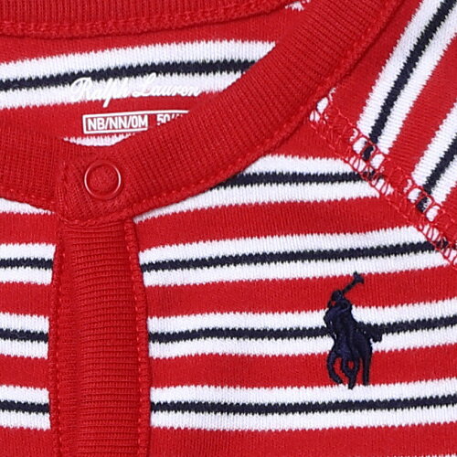 ポロ ラルフローレン Polo Ralph Lauren ラルフ カバーオール レッド ベビー ロンパース パジャマ ベビー服 男の子 女の子 ブランド 出産祝い ベビー ギフト 赤ちゃん かわいい おしゃれ おすすめ 誕生日プレゼント プレゼント 人気 孫 贈り物 お祝い