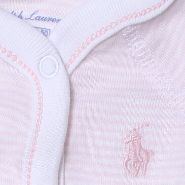 ポロ ラルフローレン Polo Ralph Lauren ラルフ カバーオール ピンク ベビー ロンパース パジャマ 赤ちゃん ベビー服 男の子 女の子 ブランド 出産祝い ベビー ギフト かわいい おしゃれ おすすめ 誕生日プレゼント プレゼント 人気 孫 贈り物 お祝い