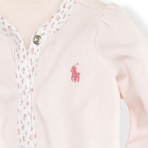 ポロ ラルフローレン ベビー服 Polo Ralph Lauren ラルフ カバーオール ピンク ベビー ロンパース パジャマ 赤ちゃん かわいい おしゃれ おすすめ 男の子 女の子 ブランド 出産祝い ギフト 誕生日プレゼント プレゼント ブランド 人気 孫 贈り物 お祝い