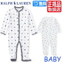 ポロ ラルフローレン ベビー Polo Ralph Lauren ラルフ カバーオール ネイビー ロンパース パジャマ 赤ちゃん ベビー服 女の子 ブランド 男の子 出産祝い ギフト かわいい おしゃれ おすすめ 誕生日プレゼント プレゼント 人気 孫 贈り物 1