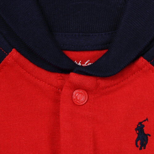 ポロ ラルフローレン Polo Ralph Lauren ベビー服 出産祝い 男の子 女の子 ブランド ラルフ カバーオール レッド ベビー ロンパース パジャマ 赤ちゃん かわいい おしゃれ おすすめ 誕生日プレゼント プレゼント ブランド 人気 孫 ギフト 贈り物 お祝い