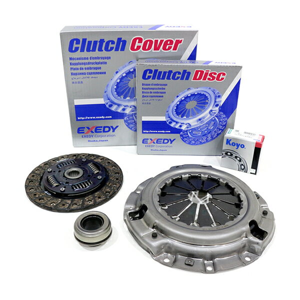 【送料無料】 EXEDY エクセディ クラッチディスク クラッチカバー レリーズベアリング 3点セット クラッチキット マツダ デミオ DY3W DY5W ZJ01-16-460A B626-16-410A FP01-16-510