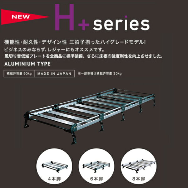 Acv エーシーブイの【大型商品】 タフレック TUFREQ 精興工業 ルーフキャリア HL44+ 日産 バネットバン SK82/SK22/SKP2# 交換 後付け オプションパーツ 荷台 荷物｜アングル2