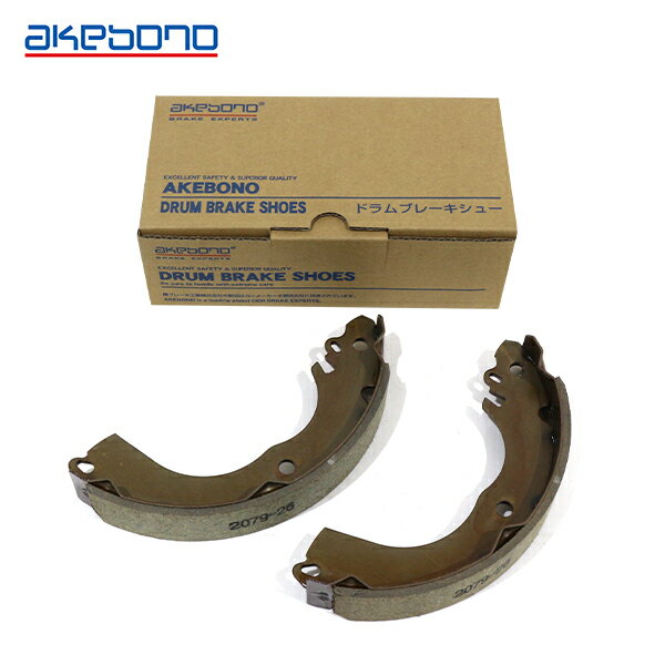 【送料無料】 曙 AKEBONO ブレーキシュー ハーフタイプ NN2079F フロント 日産 ティーダ C11 ドラムブ..