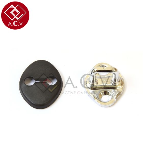 【送料無料】 トヨタ 純正 ストライカープレート＆カバー ハリアー(ハリヤー) 60系 1個セット【ドアロック メッキ フロント リア ドアストライカーカバー トヨタ純正部品 純正パーツ メーカーパーツ カスタム ドレスアップ 高品質 DIY】